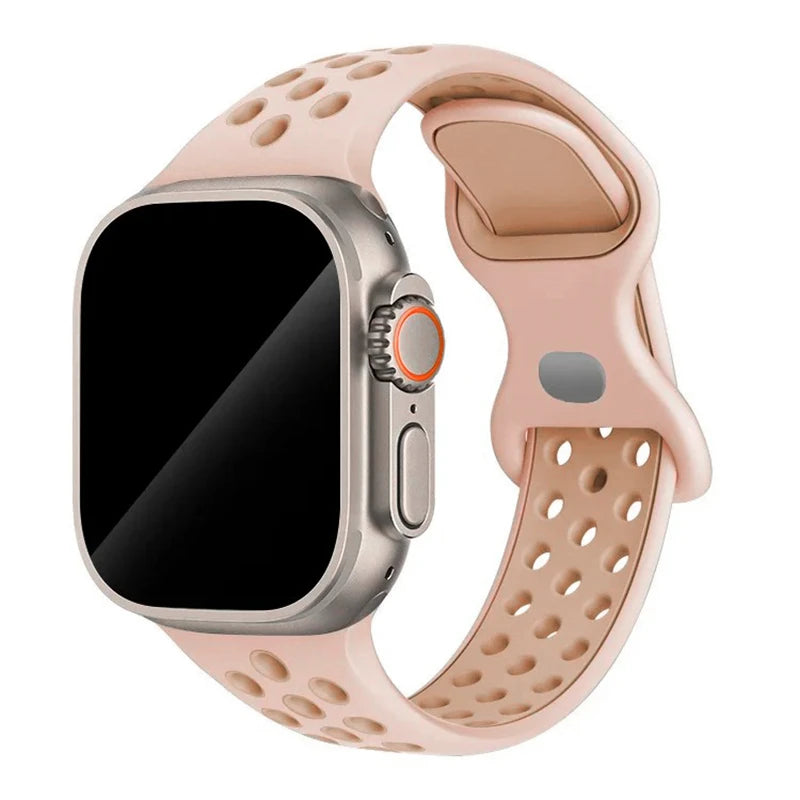 Strap For Apple Watch Band - Silicone Sport Bracelet for Series 10, 9, 8, Ultra, SE, 7, 6, 5, 44mm, 49mm, 40mm