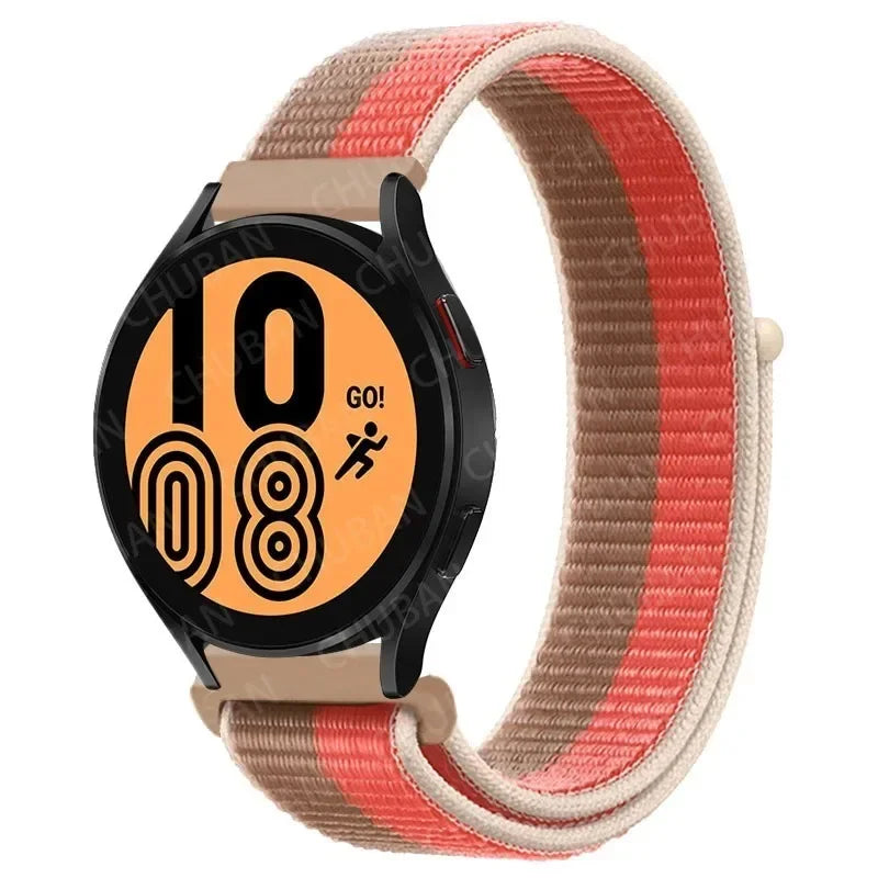 Nylon Loop Strap (20mm/22mm) for Samsung Galaxy, Huawei GT, Amazfit, Garmin, Xiaomi: Comfortable and Stylish