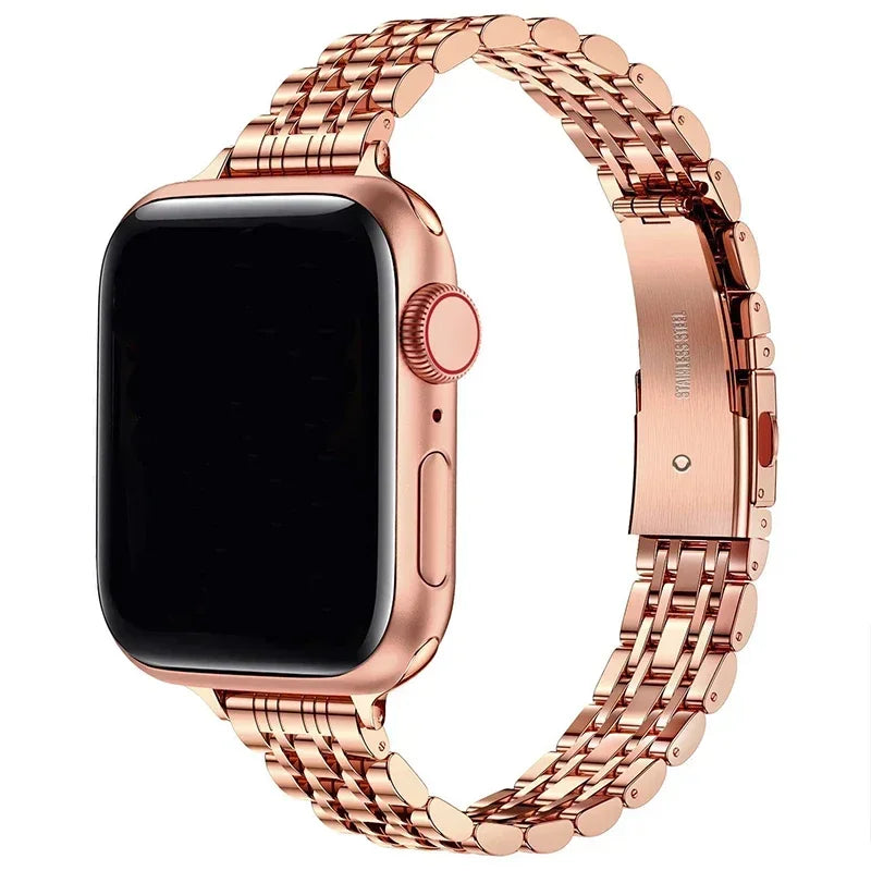 Stainless Steel Strap for Apple Watch Ultra 2, Series 10,9,8,SE,7,6 – 49mm,45mm,44mm,42mm,41mm, 40mm