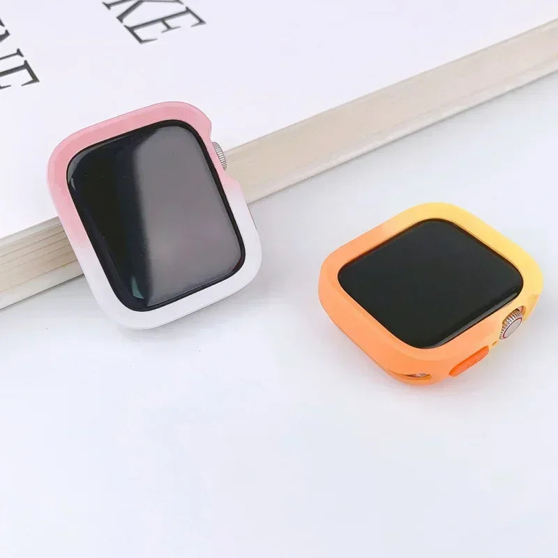 TPU Screen Protector & Bumper Case for Apple Watch 9/8/7/SE/6/5/4/3 - 40-45mm