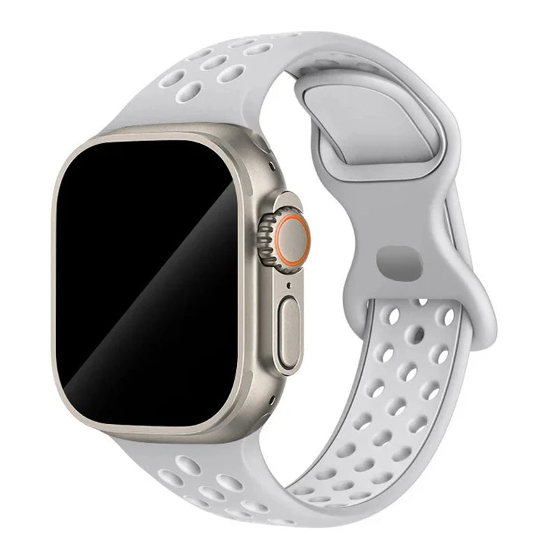 Strap For Apple Watch Band - Silicone Sport Bracelet for Series 10, 9, 8, Ultra, SE, 7, 6, 5, 44mm, 49mm, 40mm