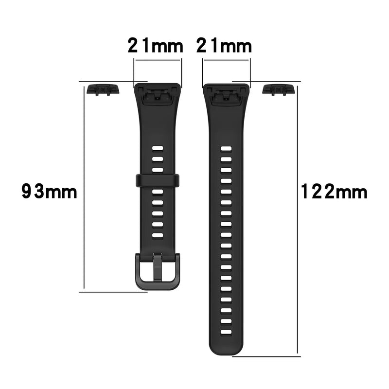 Adjustable Silicone Strap for Huawei Band 6/6 Pro and Honor Band 6