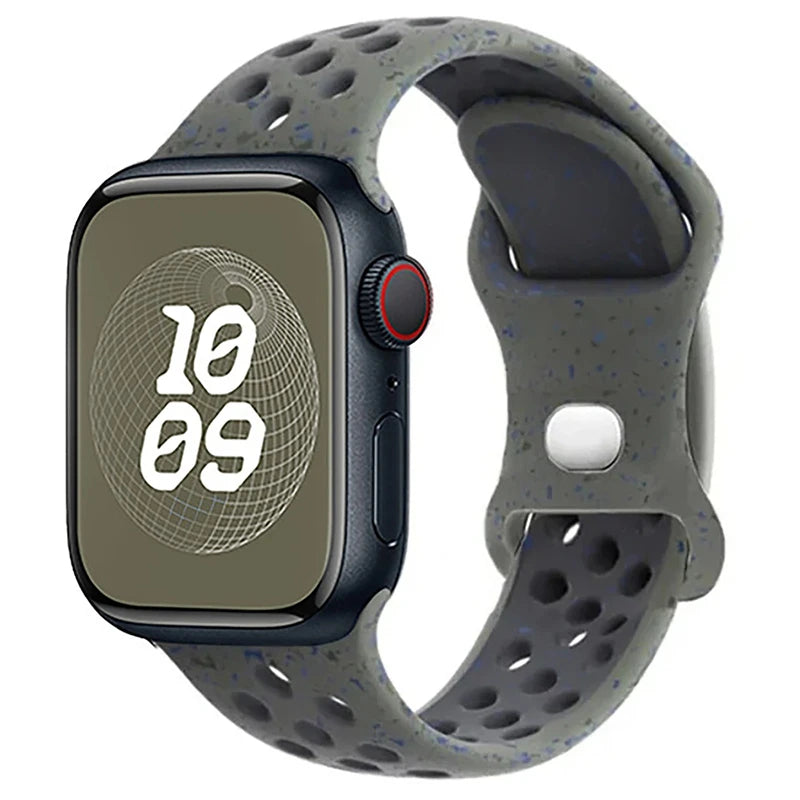 Strap For Apple Watch Band - Silicone Sport Bracelet for Series 10, 9, 8, Ultra, SE, 7, 6, 5, 44mm, 49mm, 40mm