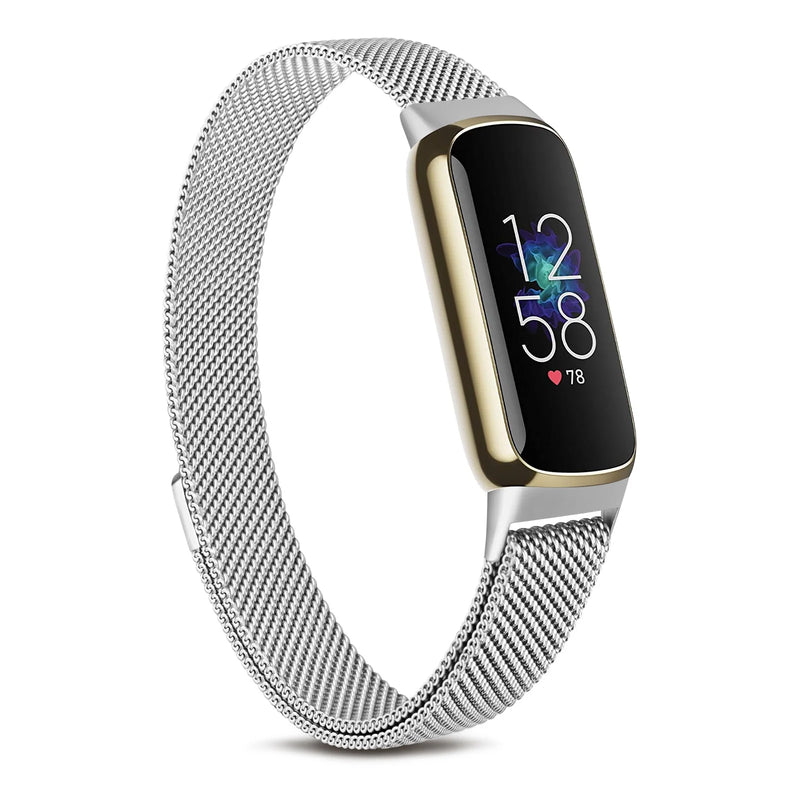 Metal Magnetic Band for Fitbit Luxe - Milanese Sport Strap Replacement