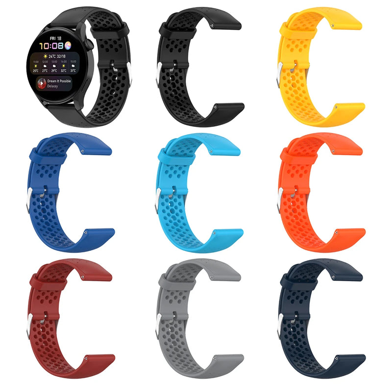 Sport Silicone Strap for POLAR IGNITE 2, VANTAGE M2 M, UNITE, GRIT X - 20mm 22mm Replacement Watchband