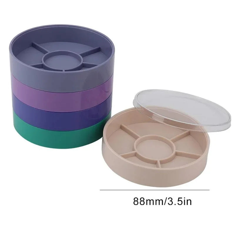 Impact resistant individual containers to organize small parts, crafts, beads, jewelry and watch fittings.
Individual containers with clapboard to keep items separate and organized.
With 5 layers, keep small items separated a