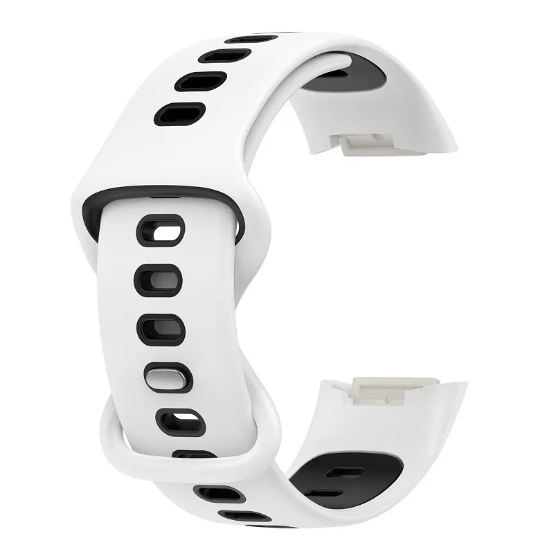 Sport Silicone Strap for Fitbit Charge 6 and Charge 5 – Soft Replacement Wristband, Smartwatch Band