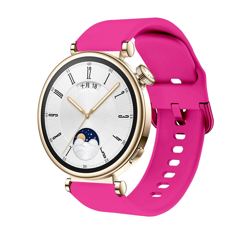 18mm Silicone Band with Colorful Buckle for Huawei Watch GT4 41mm