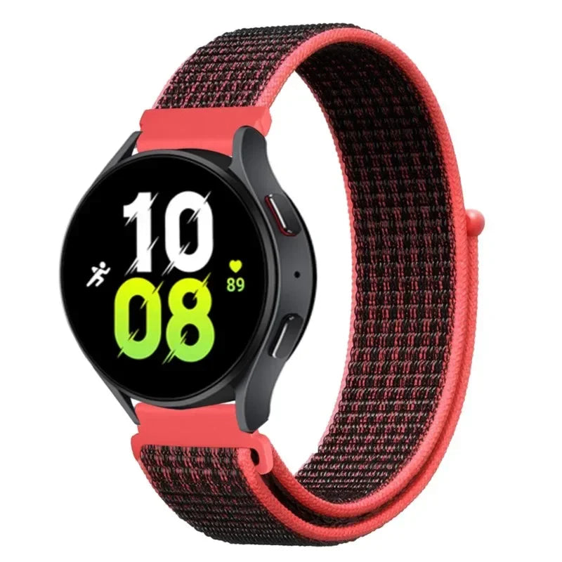 Nylon Loop Strap (20mm/22mm) for Samsung Galaxy, Huawei GT, Amazfit, Garmin, Xiaomi: Comfortable and Stylish