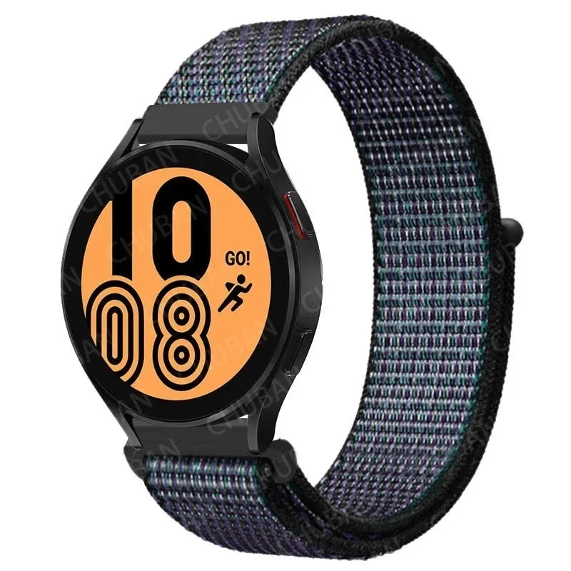 Nylon Loop Strap (20mm/22mm) for Samsung Galaxy, Huawei GT, Amazfit, Garmin, Xiaomi: Comfortable and Stylish