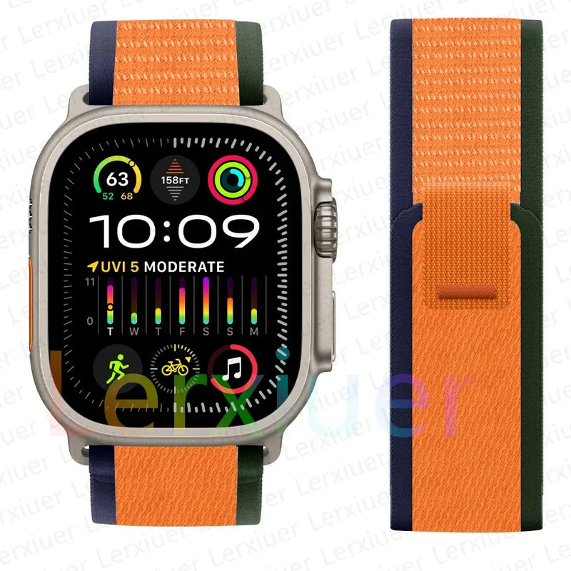 Trail Loop Band for Apple Watch Series – Lightweight Nylon Strap