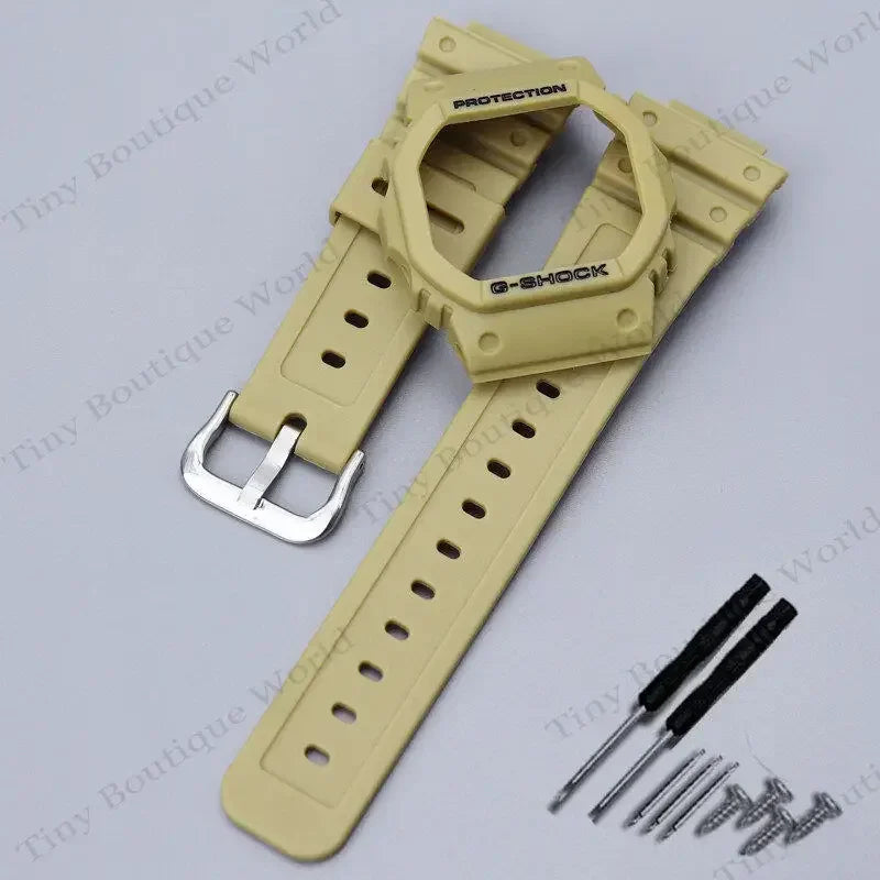 Resin Silicone Strap for Casio G-SHOCK DW5600 – Sports Waterproof Watchband