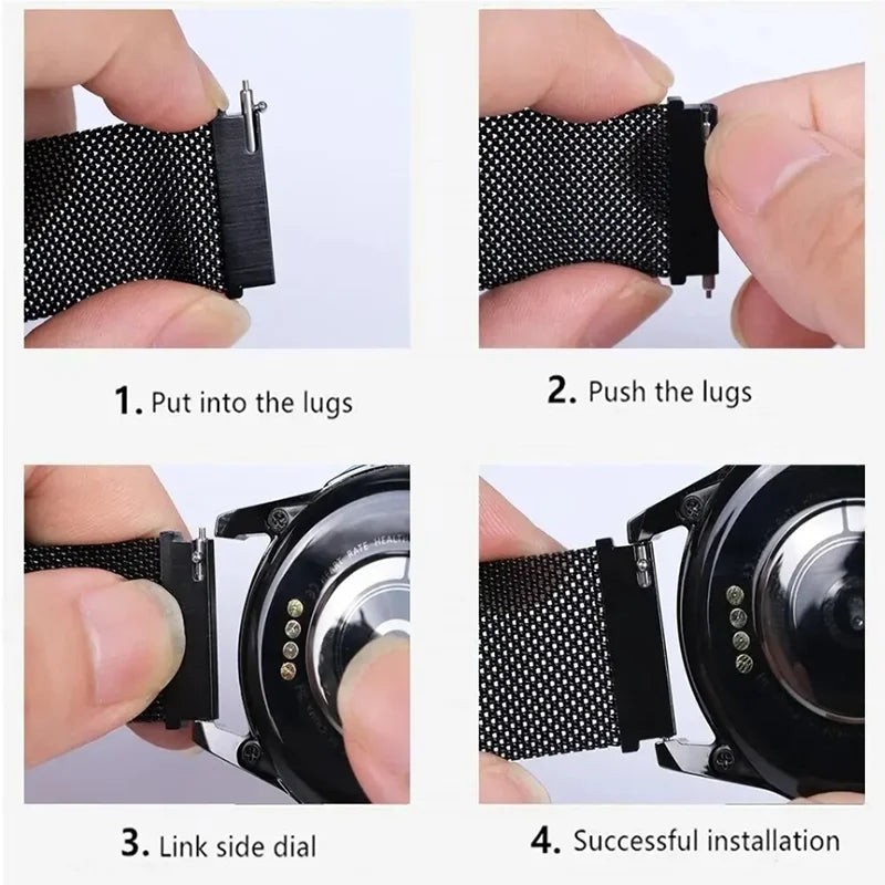 Loop Strap for Samsung Galaxy Watch 6/5/4/4 Classic, Amazfit, Huawei GT - 20mm 22mm