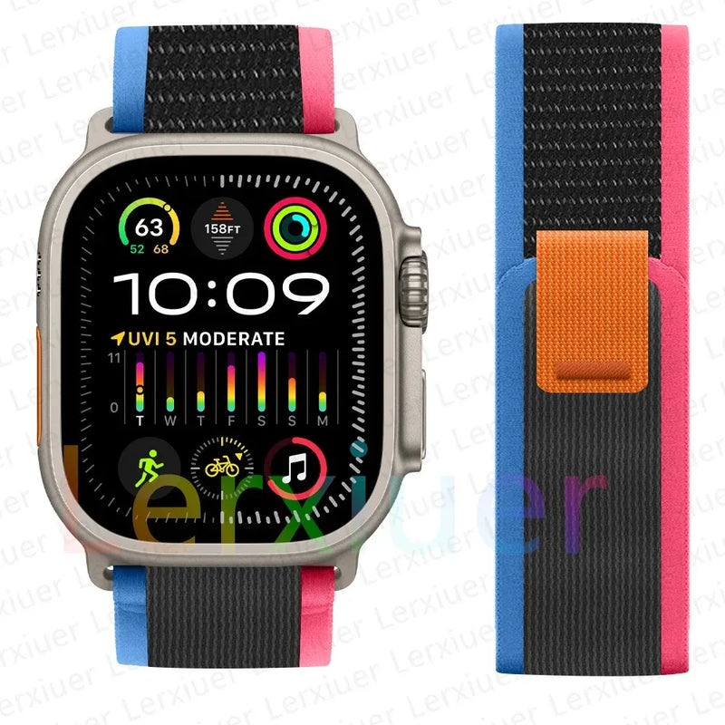 Trail Loop Band for Apple Watch Series – Lightweight Nylon Strap