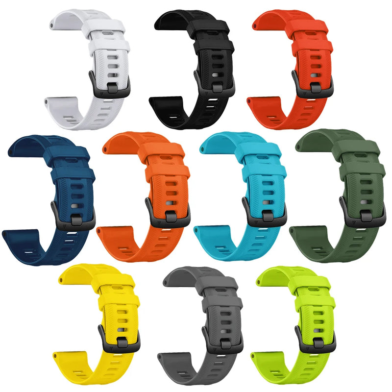 Sports Silicone Strap for Garmin Forerunner 965, 955 Solar, 945, 935, 745 – 22mm Replacement Band