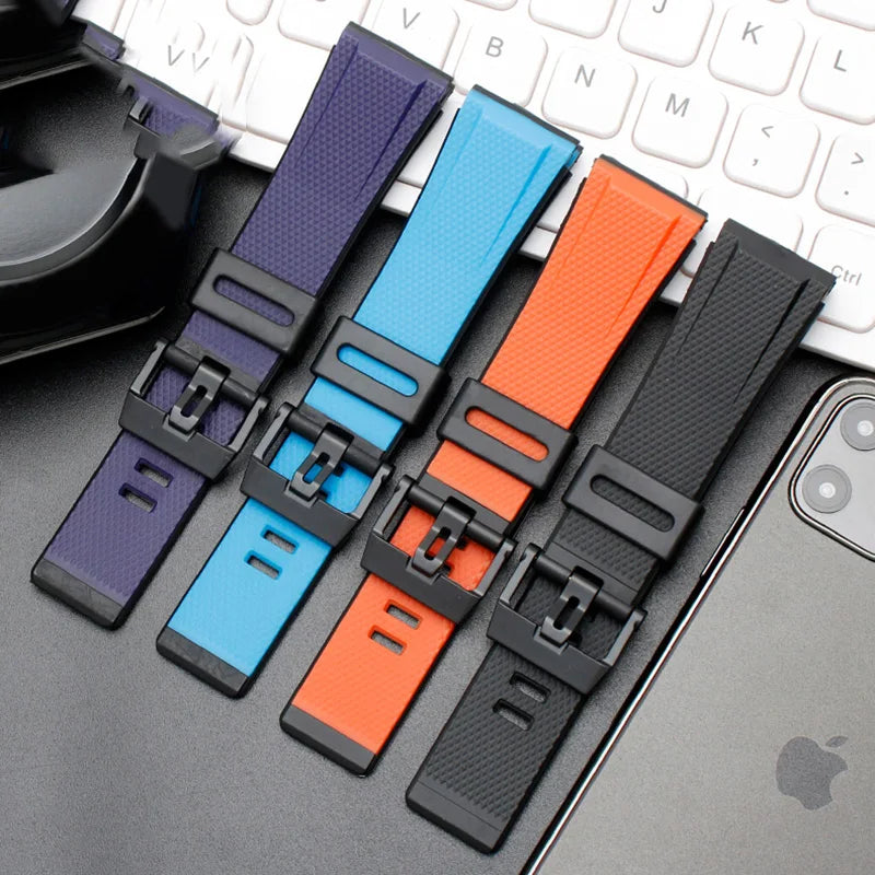 Resin Rubber Strap for Casio G-SHOCK GA-2000-1A2 PRG-600 PRW-6600, Silicone Band JCO-J41