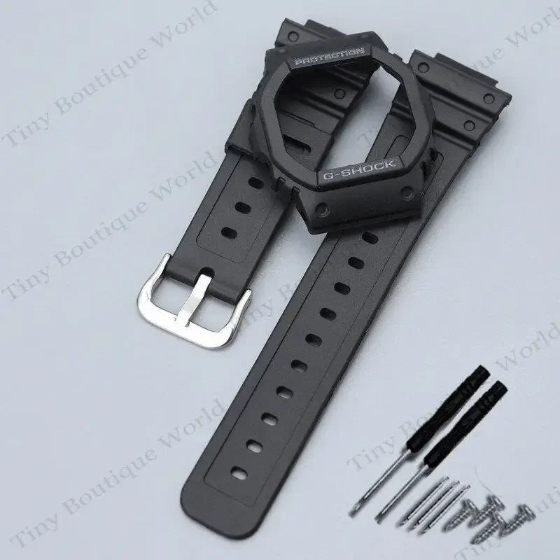 Resin Silicone Strap for Casio G-SHOCK DW5600 – Sports Waterproof Watchband