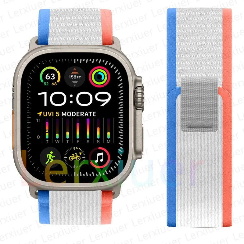 Trail Loop Band for Apple Watch Series – Lightweight Nylon Strap