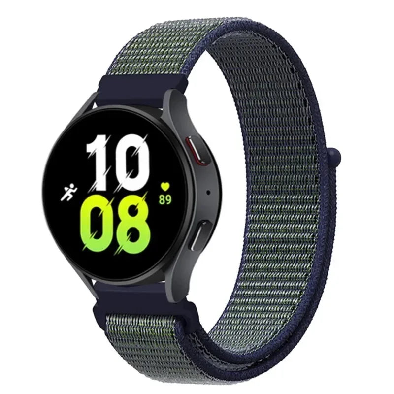 Nylon Loop Strap (20mm/22mm) for Samsung Galaxy, Huawei GT, Amazfit, Garmin, Xiaomi: Comfortable and Stylish