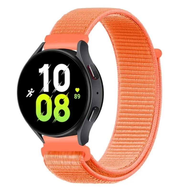 Nylon Loop Strap (20mm/22mm) for Samsung Galaxy, Huawei GT, Amazfit, Garmin, Xiaomi: Comfortable and Stylish