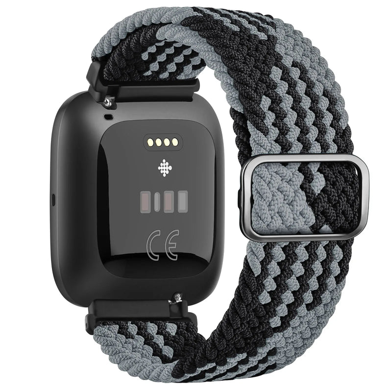 Elastic Braided Loop Band for Fitbit Versa 1/2/Lite/Special Edition