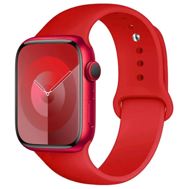 Silicone Sport Band for Apple Watch (44mm, 45mm, 40mm, 41mm, 38mm, 49mm)