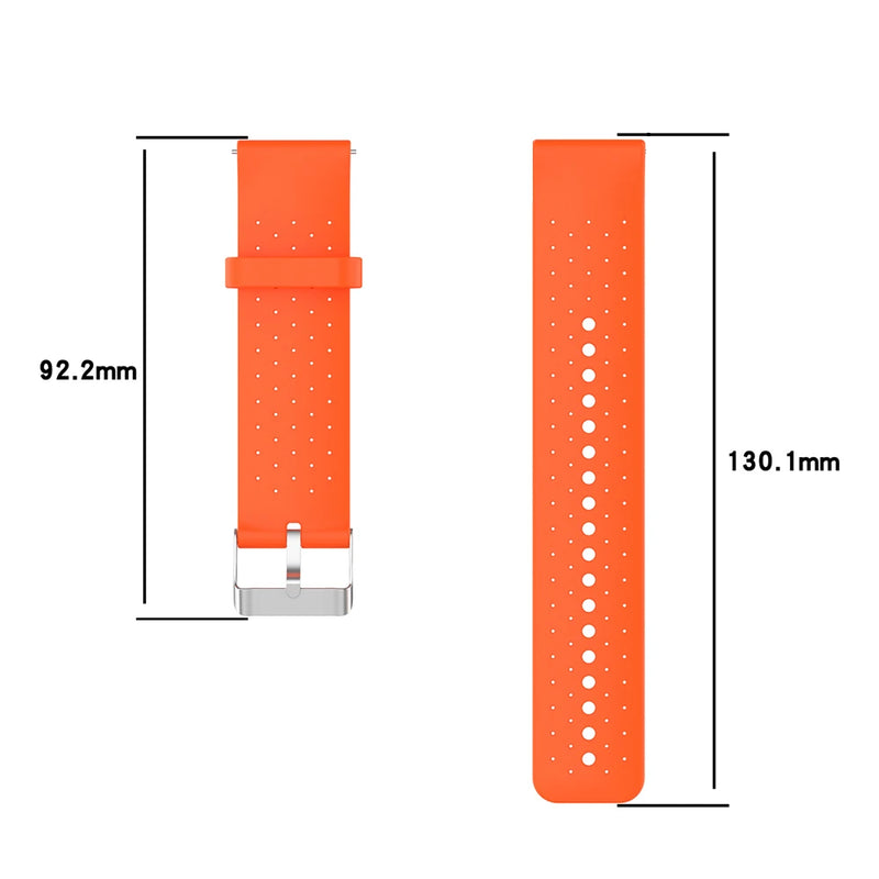 Sport Silicone Strap for POLAR IGNITE 2, VANTAGE M2 M, UNITE, GRIT X - 20mm 22mm Replacement Watchband