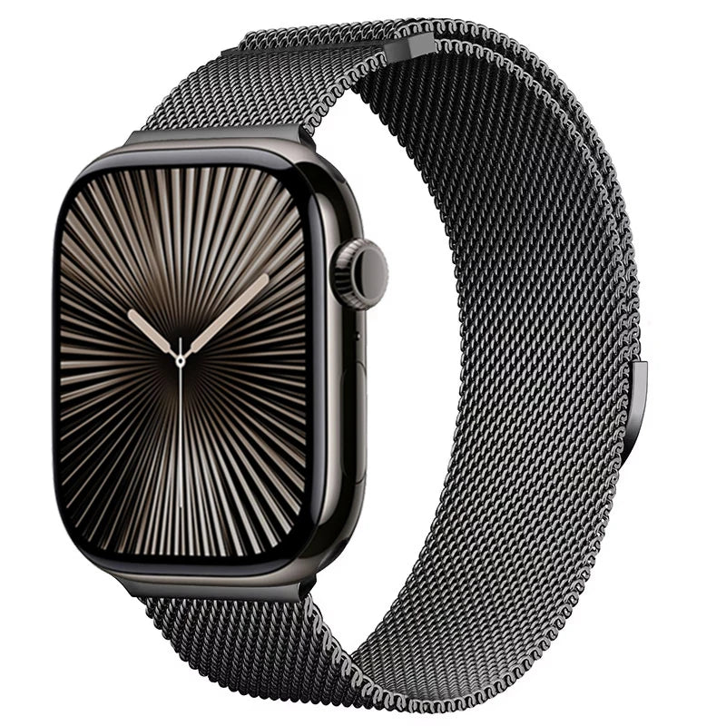 Milanese Magnetic Strap for Apple Watch – Ultra 2, Series 10, 9, 8, 7,  6, 5, 4, SE, 3, 2, 1