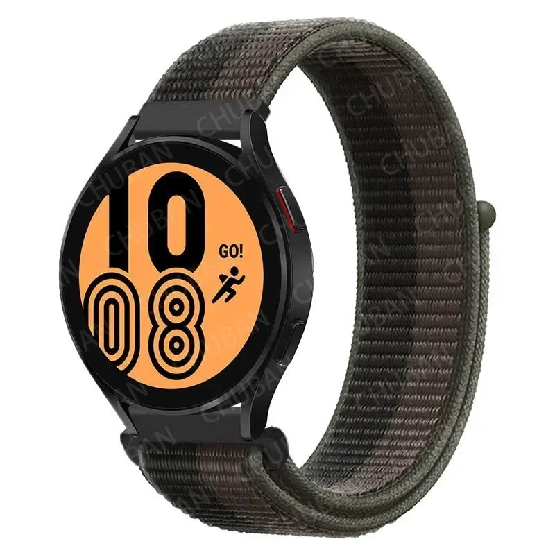 Nylon Loop Strap (20mm/22mm) for Samsung Galaxy, Huawei GT, Amazfit, Garmin, Xiaomi: Comfortable and Stylish