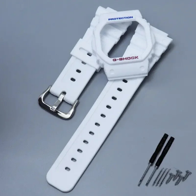 Resin Silicone Strap for Casio G-SHOCK DW5600 – Sports Waterproof Watchband