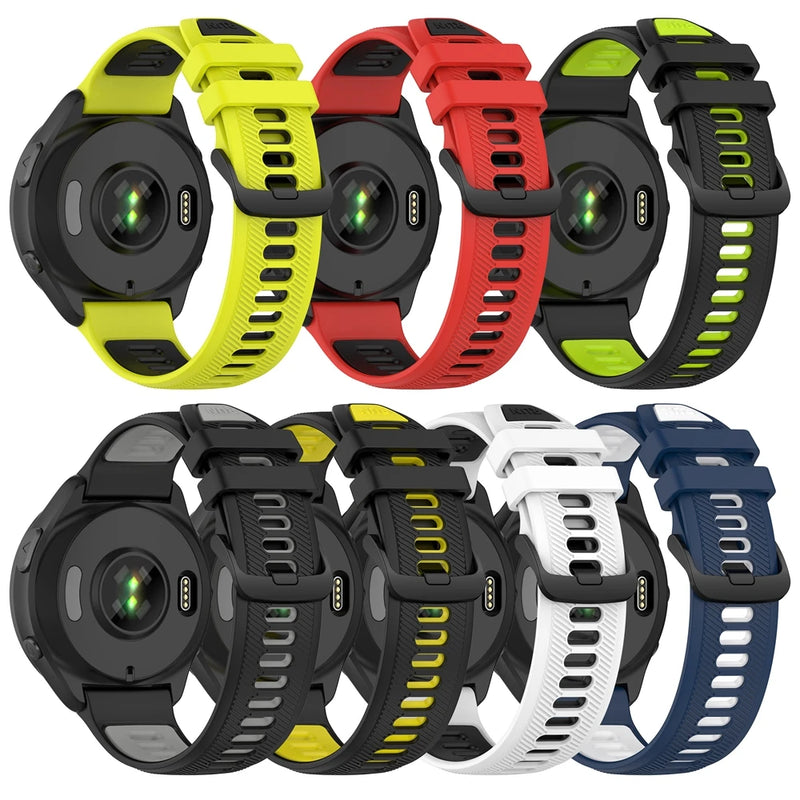 Sport Silicone Strap for Garmin Forerunner 965, 955 Solar, 945 LTE, 935, 745 – Watchband Accessories