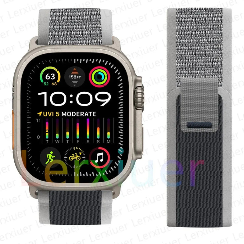 Trail Loop Band for Apple Watch Series – Lightweight Nylon Strap