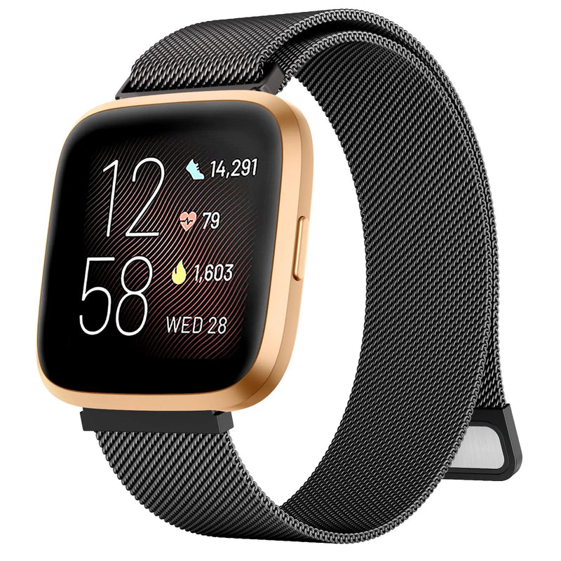 Metal Magnetic Strap for Fitbit Versa & Sense Series – Sleek & Adjustable Watchband