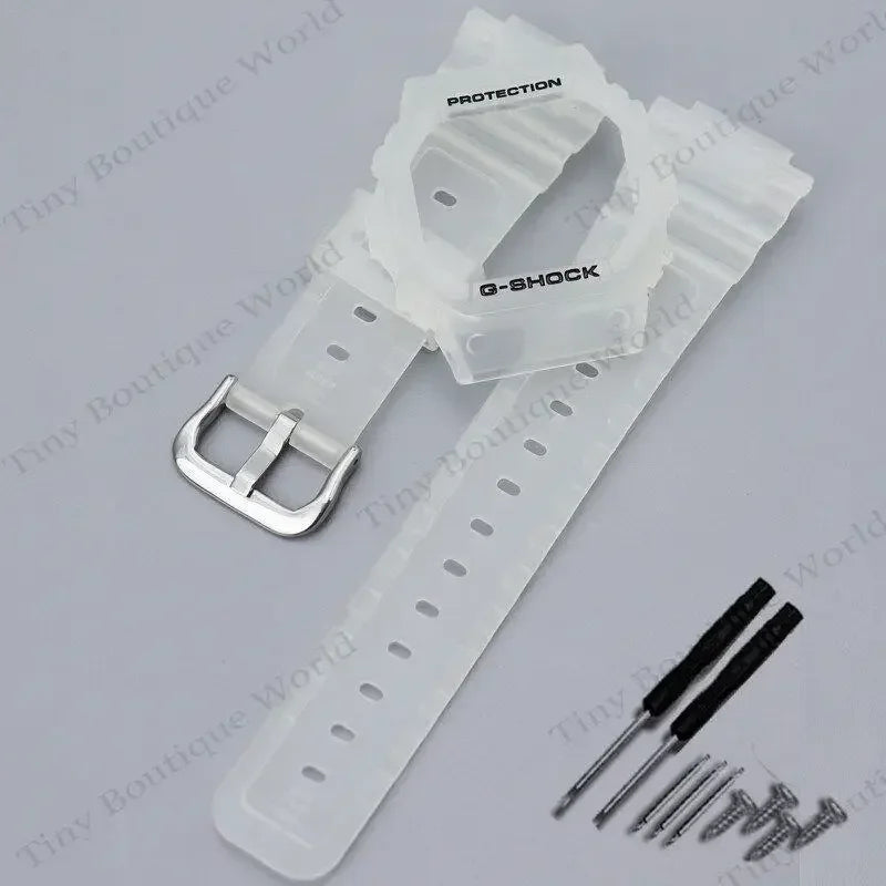 Resin Silicone Strap for Casio G-SHOCK DW5600 – Sports Waterproof Watchband