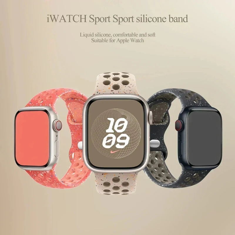 Strap For Apple Watch Band - Silicone Sport Bracelet for Series 10, 9, 8, Ultra, SE, 7, 6, 5, 44mm, 49mm, 40mm