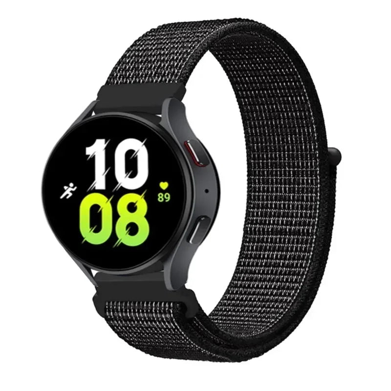 Nylon Loop Strap (20mm/22mm) for Samsung Galaxy, Huawei GT, Amazfit, Garmin, Xiaomi: Comfortable and Stylish