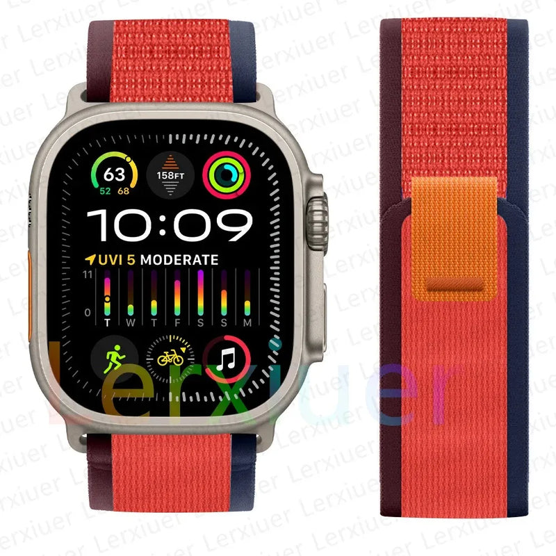 Trail Loop Band for Apple Watch Series – Lightweight Nylon Strap