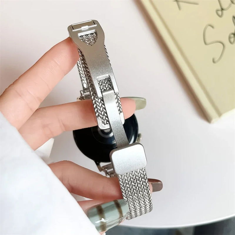 20mm/22mm Luxury Metal Magnetic Strap for Samsung Galaxy, Huawei, Amazfit, Xiaomi and Garmin Watches