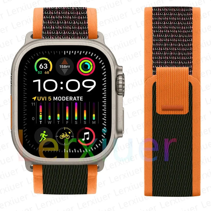 Trail Loop Band for Apple Watch Series – Lightweight Nylon Strap