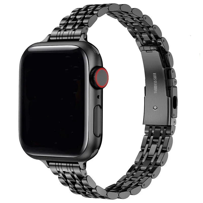 Stainless Steel Strap for Apple Watch Ultra 2, Series 10,9,8,SE,7,6 – 49mm,45mm,44mm,42mm,41mm, 40mm