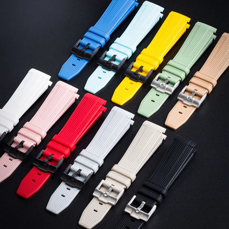 Silicone Strap for Swatch X Omega Moonswatch Stainless Steel Buckle 20mm 22mm Waterproof Band