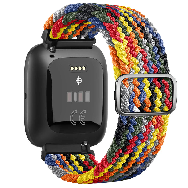 Elastic Braided Loop Band for Fitbit Versa 1/2/Lite/Special Edition