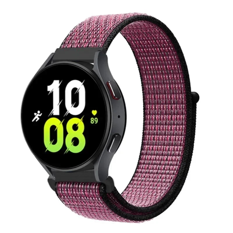 Nylon Loop Strap (20mm/22mm) for Samsung Galaxy, Huawei GT, Amazfit, Garmin, Xiaomi: Comfortable and Stylish