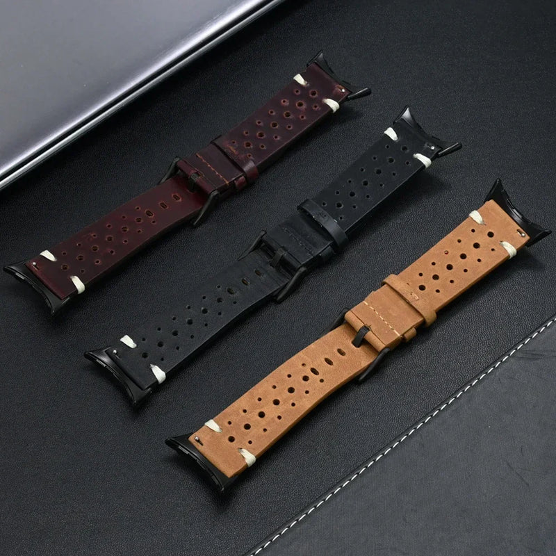 Luxury Leather Band for Google Pixel Watch 3 – Business Strap for Pixel Watch 3/2/1 (41mm & 45mm)