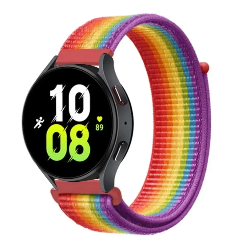 Nylon Loop Strap (20mm/22mm) for Samsung Galaxy, Huawei GT, Amazfit, Garmin, Xiaomi: Comfortable and Stylish