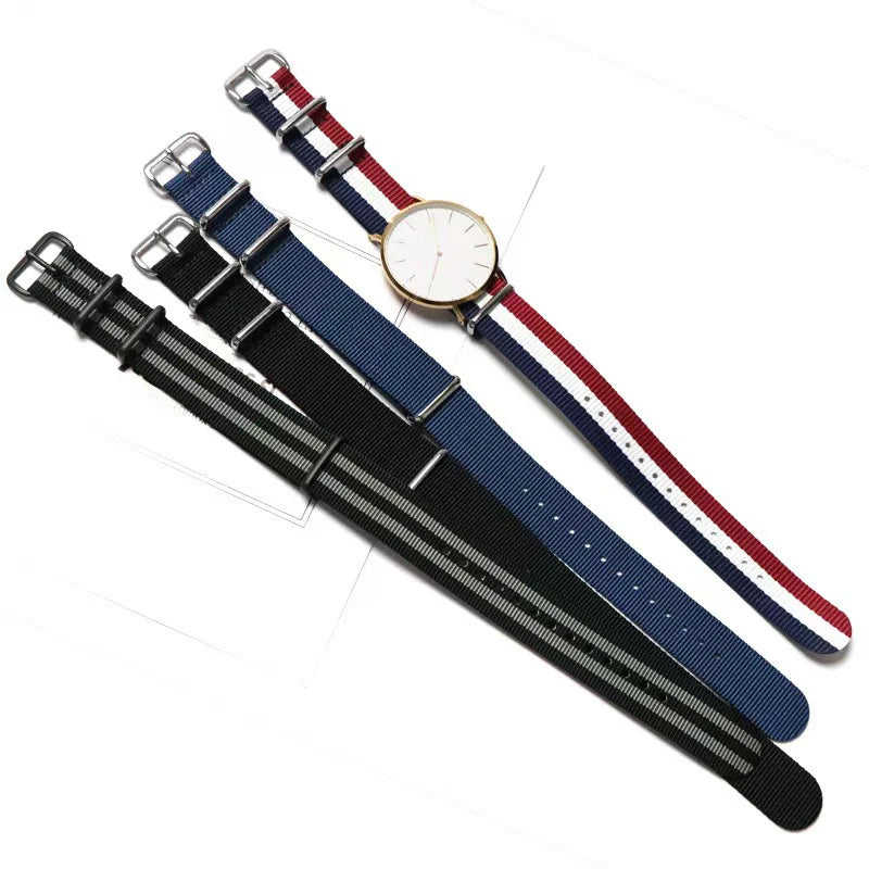 Universal Canvas Nylon NATO Watch Strap for Rolex, Longines, Tissot, SEIKO, OMEGA - 18mm-22mm