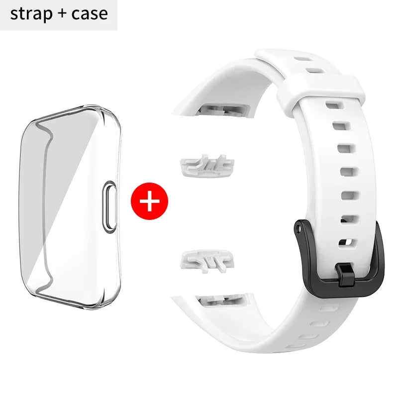 Adjustable Silicone Strap for Huawei Band 6/6 Pro and Honor Band 6