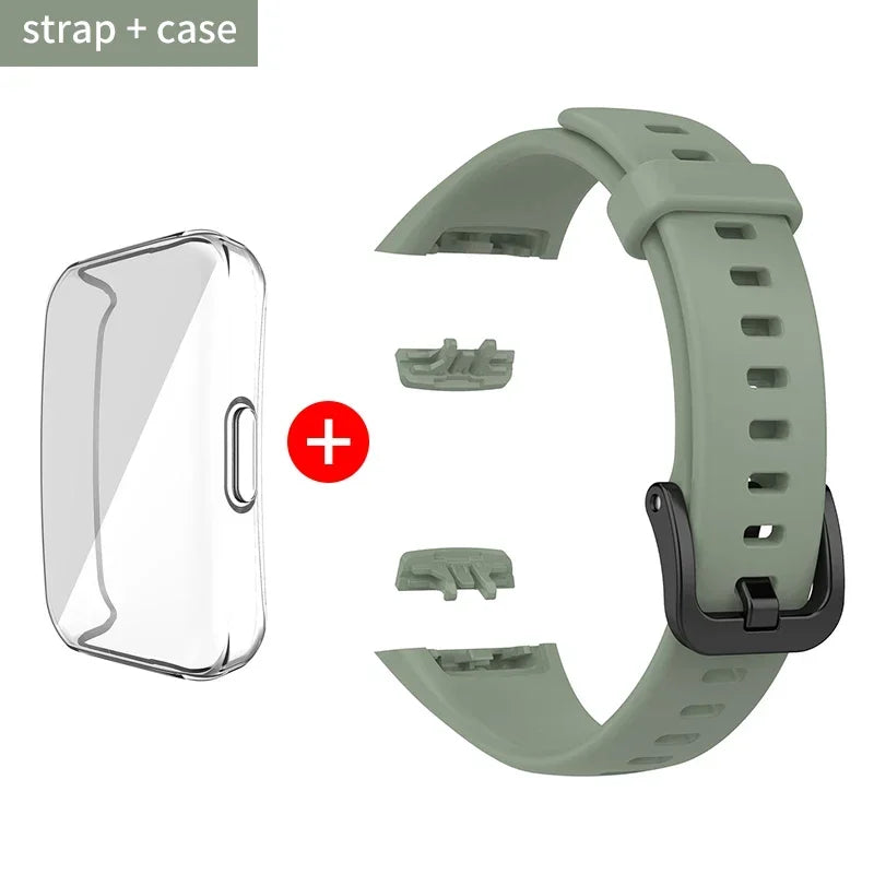 Adjustable Silicone Strap for Huawei Band 6/6 Pro and Honor Band 6