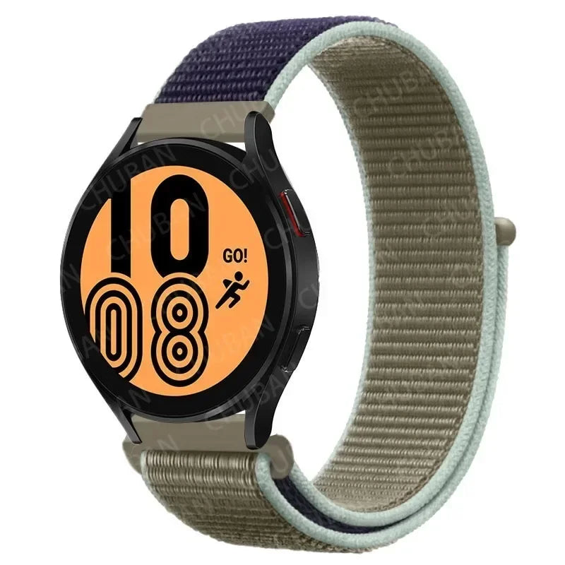 Nylon Loop Strap (20mm/22mm) for Samsung Galaxy, Huawei GT, Amazfit, Garmin, Xiaomi: Comfortable and Stylish