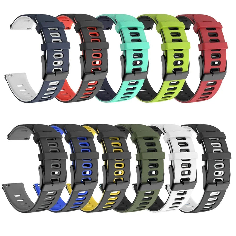 Sports Silicone Watch Strap for COROS PACE 3, PACE 2, APEX 2 Pro, APEX 46mm, 42mm – 20mm & 22mm Band